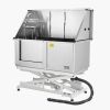 VEVOR Electric Lift Dog Washing Station, 50 inch Professional Stainless Steel Pet Grooming Tub w/ PE Water Filter Board