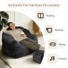 Bean bag chair, armrest bean bag sofa chair filled with high-density foam, comfortable lazy sofa chair, adult bean bag chair for the living room
