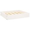 Dog Bed White Solid Pine Wood Small Dog Bed Rectangular