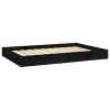 Dog Bed Black Solid Pine Wood Medium Durable Dog Bed