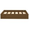 Dog Bed Honey Brown Solid Pine Wood 20.3 x 17.3 x 3.5 in Durable