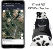 Get Realtime Location Update w/ Pet Tracker GPS Tracking Collars for Dogs Size:XL