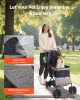 VEVOR Pet Stroller, 44 lbs Weight Capacity, Foldable Dog Stroller Cart, 4 Wheels Cats Stroller with Mesh Windows & Revrsible Handle