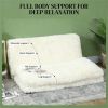 Bean bag sofa, folding floor mattress, sofa bed, lounge chair, Cream White