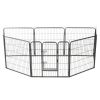 Dog Playpen Black Powder-coated steel 31.5x31.5 in per panel