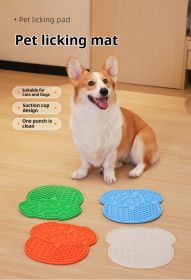 Lick Mat for Dogs and Cats Dog Slow Feeder Mat with Strong Suction (Color: Transparent)
