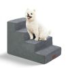 Dog Stairs For High Beds And Sofas - Pet Stairs For Older Dogs And Cats With Removable, Washable Covers And Non-slip Bottoms