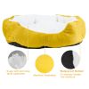 Pet Dog Bed Soft Warm Fleece Puppy Cat Bed Dog Cozy Nest Sofa Bed Cushion For S/M Dog